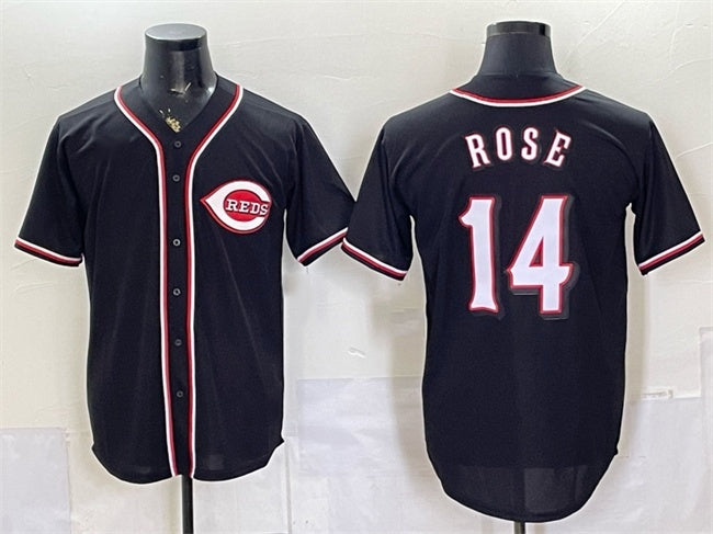 Cincinnati Reds #14 Pete Rose 2026 Fashion Replica Black MWATKINS Out Stitched Jersey