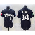Texas Rangers #34 Nolan Ryan Black MWATKINS Mexico 2025 Vapor Premier Limited Stitched Jersey