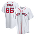 Boston Red Sox #66 Brayan Bello White MWATKINS Home Replica Jersey