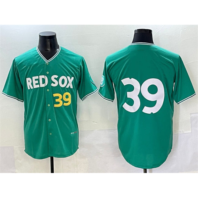 Boston Red Sox #39 Marcelo Mayer Green MWATKINS 2025 City Connect Limited Stitched Jersey