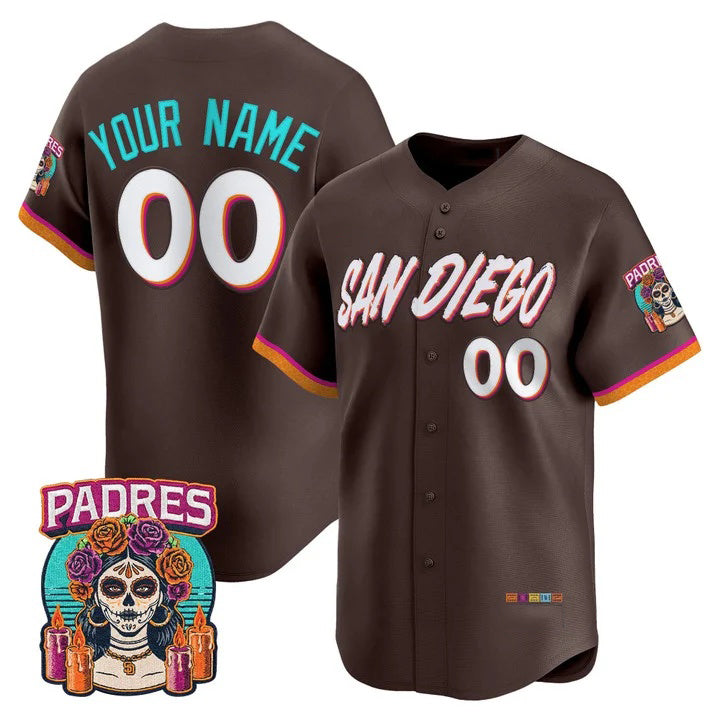 Custom San Diego Padres Brown MWATKINS 2026 City Connect Vapor Premier Limited Jersey - All Stitched