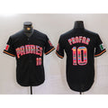 San Diego Padres #10 Jurickson Profar Black MWATKINS Mexico Cool Base Stitched Jersey