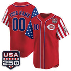 Custom Cincinnati Reds America 250 Edition Vapor Premier Limited Red MWATKINS Stitched Jerseys