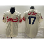 Los Angeles Angels #17 Shohei Ohtani Cream MWATKINS 2022 City Connect Cool Base Stitched Jersey