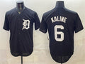 Detroit Tigers #6 Al Kaline Black MWATKINS Limited Stitched Jersey