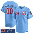 Custom Chicago Cubs Active Player Blue MWATKINS 'Ryne Sandberg Tribute' Vapor Limited V3 Stitched Jersey