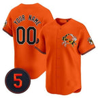Custom Baltimore Orioles Robinson Patch Vapor Premier Limited Jersey V3 ¨C Orange MWATKINS