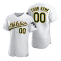Custom Oakland Athletics White MWATKINS 2020 Stitched Flex Base Jersey