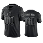 Custom B.Bills Active Player Black MWATKINS Reflective Limited Stitched Jersey
