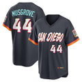 San Diego Padres #44 Joe Musgrove Obsidian MWATKINS 2026 City Connect Stadium Jersey