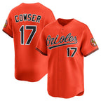 Baltimore Orioles #17 Colton Cowser Orange MWATKINS 2025 2nd Alternate Limited Stitched Jersey