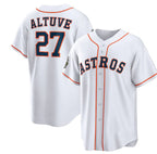 Houston Astros #27 Jose Altuve White MWATKINS 2022 World Series Home Stitched Jersey