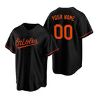 Custom Baltimore Orioles Black MWATKINS Stitched Cool Base Jersey