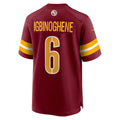 W.Commanders #6 Noah Igbinoghene Burgundy MWATKINS Team Game Jersey