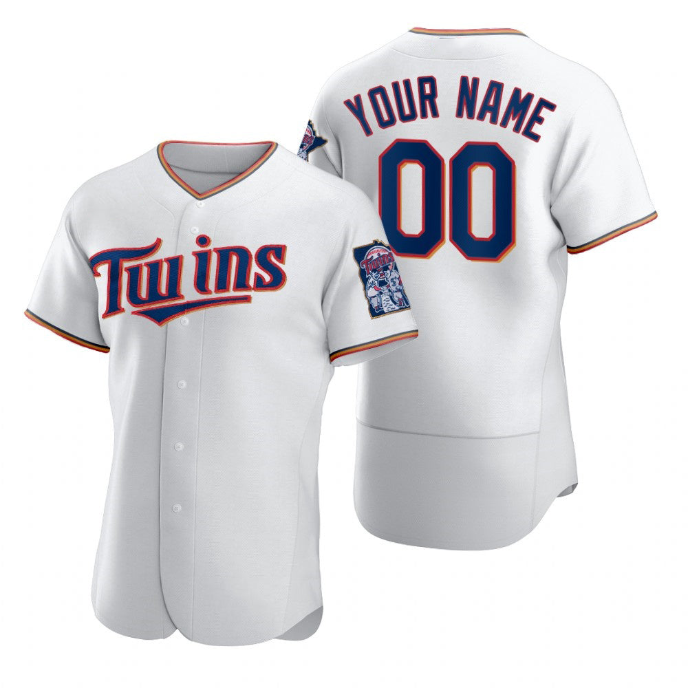 Custom Minnesota Twins White MWATKINS 2020 Stitched Flex Base Jersey