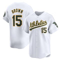 Oakland Athletics #15 Seth Brown White MWATKINS Home Limited Stitched Jersey