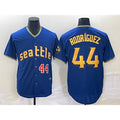 Seattle Mariners #44 Julio Rodriguez Number Blue MWATKINS 2023 City Connect Cool Base Stitched Jersey 1
