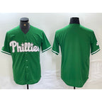 Philadelphia Phillies Blank Green MWATKINS Celtic Stitched Cool Base Jersey