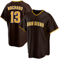 San Diego Padres #13 Manny Machado Brown MWATKINS Alternate Replica Player Jersey