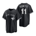 Toronto Blue Jays #11 Bo Bichette Black MWATKINS Stitched Cool Base Jersey