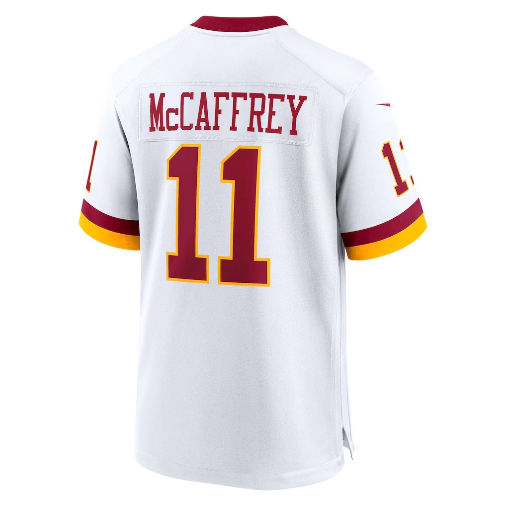 W.Commanders #11 Luke McCaffrey White MWATKINS Game Jersey