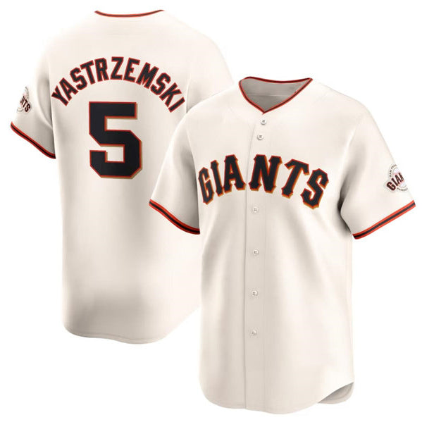 San Francisco Giants #5 Mike Yastrzemski Cream MWATKINS Cool Base Stitched Jersey