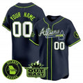 Custom Atlanta Braves Atliens Vapor Premier Limited Jersey ¨C All Stitched-Navy MWATKINS