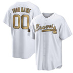 Custom Atlanta Braves Active Player 2022 All-Star Cool Base White MWATKINS Stitched Jersey