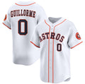 Houston Astros #0 Luis Guillorme White MWATKINS 2025 Home Limited Stitched Jersey