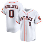 Houston Astros #0 Luis Guillorme White MWATKINS 2025 Home Limited Stitched Jersey