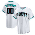 Custom Arizona Diamondbacks White MWATKINS Cool Base Stitched Jersey