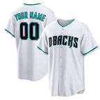 Custom Arizona Diamondbacks White MWATKINS Cool Base Stitched Jersey