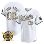 Custom Baltimore Orioles Armed Forces Day Vapor Premier Limited Jersey ¨C White MWATKINS