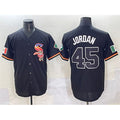 Chicago White Sox #45 Michael Jordan Black MWATKINS Mexico Limited Stitched Jersey