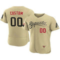Custom Arizona Diamondbacks ACTIVE PLAYER 2021 Gold MWATKINS City Connect Flex Base Stitched Jersey