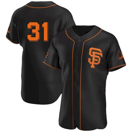 San Francisco Giants #31 LaMonte Wade Jr Black MWATKINS 2021 Alternate Jersey