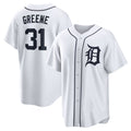 Detroit Tigers #31 Riley Greene White MWATKINS Replica Player Jersey