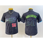 Tampa Bay Rays #56 Randy Arozarena Number Charcoal MWATKINS 2024 City Connect Limited Stitched Jerseys