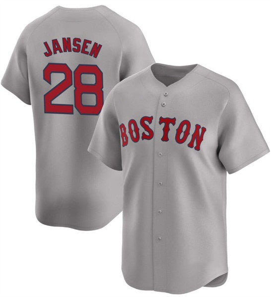 Boston Red Sox #28 Danny Jansen Gray MWATKINS 2024 Away Limited Stitched Jersey