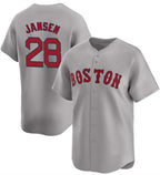 Boston Red Sox #28 Danny Jansen Gray MWATKINS 2024 Away Limited Stitched Jersey