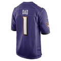 B.Ravens Number #1 Dad Purple MWATKINS Game Jersey