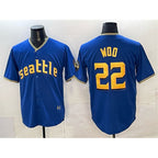 Seattle Mariners #22 Bryan Woo Royal MWATKINS 2025 Limited Stitched jersey