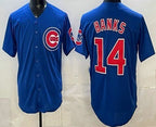 Chicago Cubs #14 Ernie Banks Blue MWATKINS Limited Jersey