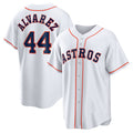 Houston Astros #44 Yordan ¨¢lvarez White MWATKINS Home Replica Player Jersey