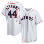 Houston Astros #44 Yordan ¨¢lvarez White MWATKINS Home Replica Player Jersey