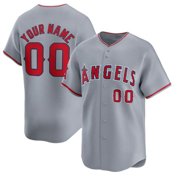 Custom Los Angeles Angels Active Player Gray MWATKINS Away Limited Stitched Jersey