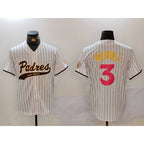 San Diego Padres #3 Jackson Merrill white MWATKINS Cool Base Stitched Jersey 2