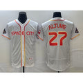 Houston Astros #27 Jose Altuve Number White MWATKINS 2023 City Connect Flex Base Stitched Jersey 3