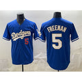 Los Angeles Dodgers #5 Freddie Freeman Royal MWATKINS Limited Stitched Jersey