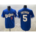 Los Angeles Dodgers #5 Freddie Freeman Royal MWATKINS Limited Stitched Jersey